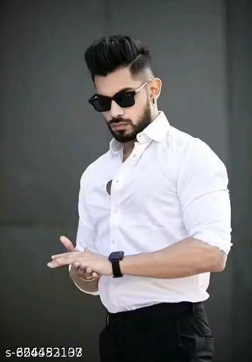 Shirts for Men (White, M)