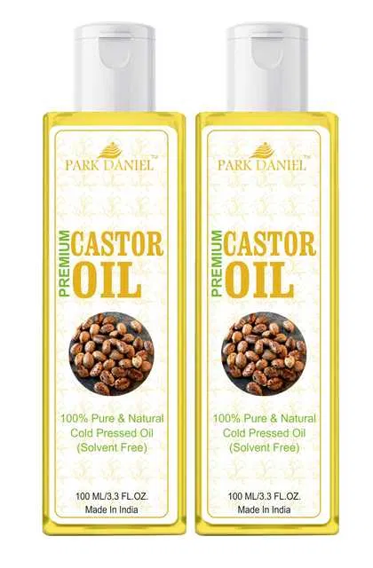 Park Daniel Premium Cold Pressed Castor Oil (Pack of 2, 100 ml) (SE-149)