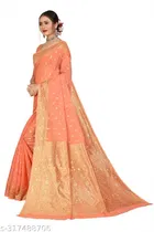 Chanderi Cotton Zari Woven Saree for Women 