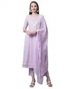 Cotton Cambric Printed Kurta Set for Women 