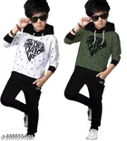Cotton Clothing Set for Boys, Multicolour, Pack of 2 