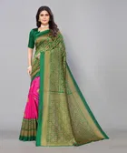 Women's Printed Saree with Blouse Piece 