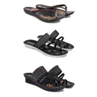 Heels with 2 Pairs Flats for Women 