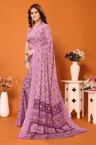 Georgette Printed Saree for Women 