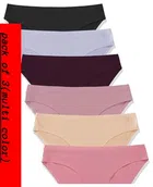 Silk Solid Hipster Ice Silk Panties for Women (Assorted, S) (Pack of 3)