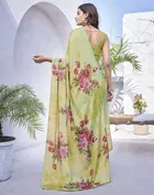 Chiffon Printed Saree for Women 