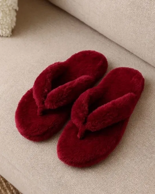 LifeO Slippers for Women (Red, 6)