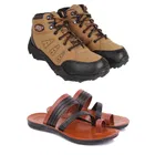 Combo of Casual Shoes with Slippers for Men 