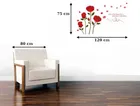 AVV Red Rose Wall Stickers 120x75cm