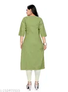 Embroidered Floral A-line Kurti for Women 