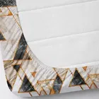 Microfibre Fitted Marble Bedsheet 78x72in Multicolor