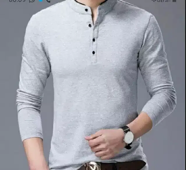 T-Shirt for Men (Grey, XL)