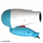 Plastic Hair Dryer (Sky Blue & White, 100 W)