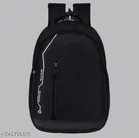 Polyester Backpack for Men & Women, Black
