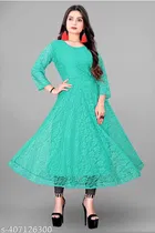 Net Gowns for Women,  Green  
