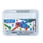 DOMS Aqua 24 Shades Watercolor Unique Push Resistant Soft Nib Sketch Pens 