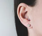 Women's Metal Stud Earring Combo 