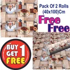 Vinyl Waterproof Wallpaper Roll for Kitchen Wall 