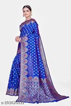 Banarasi Silk Zari Woven Saree for Women 