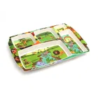 DINE SMART-Melamine Kids Meal Tray 