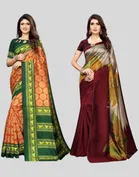 Art Silk Printed Sarees for Women 