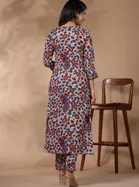 Rayon Floral Print Women's Kurta with Pant Set 