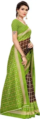 Mysore Silk Printed Saree for Women 