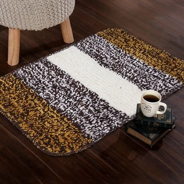 Status Stripe Anti Skid Bathmat [30x45cm] Brown
