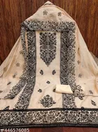 Cotton Chanderi Unstitched Suit for Women 
