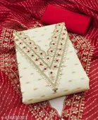 Embroidered Floral Patiala Suit for Women 