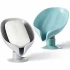 K Kudos Plastic Leaf-Shaped Double Layer Soap Holder 