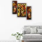 MDF 2 Pcs Designer Wall Painting for Home & Office 