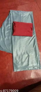 Lycra Solid Saree for Women 