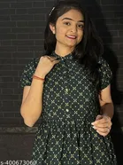 Crepe Printed Kurti with Palazzo for Women 