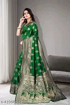 Soft Silk Zari Woven Saree for Women 