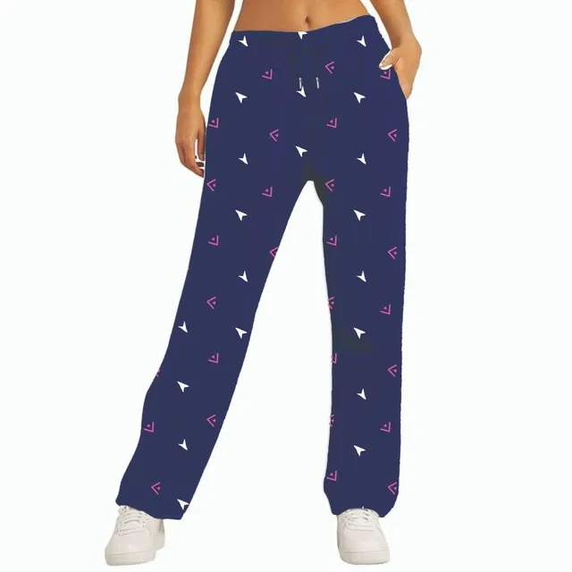 Cotton Printed Jogger Pants for Women (Multicolor, XL)