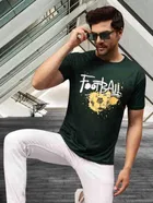 Cotton Round Neck Printed T-Shirt for Men 