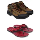 Combo of Casual Shoes with Flipflops for Men 