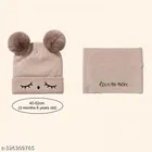 Woolen Cap with Neck Warmer for Kids 