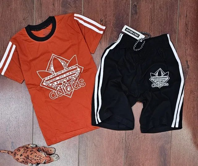 Cotton Printed Top & Bottom Set for Kids (Multicolor, 3-4 Years)