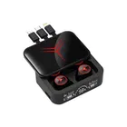 Life Like TWS With Slider Box Bluetooth Earphone In Ear Auto pairing with Power bank feature - Black