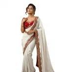 Bollywood Embroidered Chiffon Saree for Women 