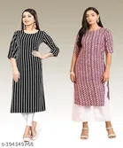 Crepe Kurtis for Women 