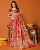 Banarasi Silk Zari Woven Saree for Women 