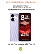 Artificial Leather Flip Cover For Itel A662Lm / A60S / A60 / 05I 