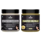 Natural Activated Charcoal & Safed Musli Powder for Skin & Hair 