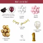 1st Happy Birthday Balloon Decoration Kit, Multicolor, Pack Of 63