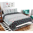 Microfibre Printed Double Bedsheet with 2 Pillow Covers 