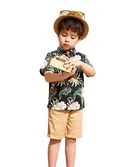 Cotton Blend Printed Shirt For Boys, Mendi 