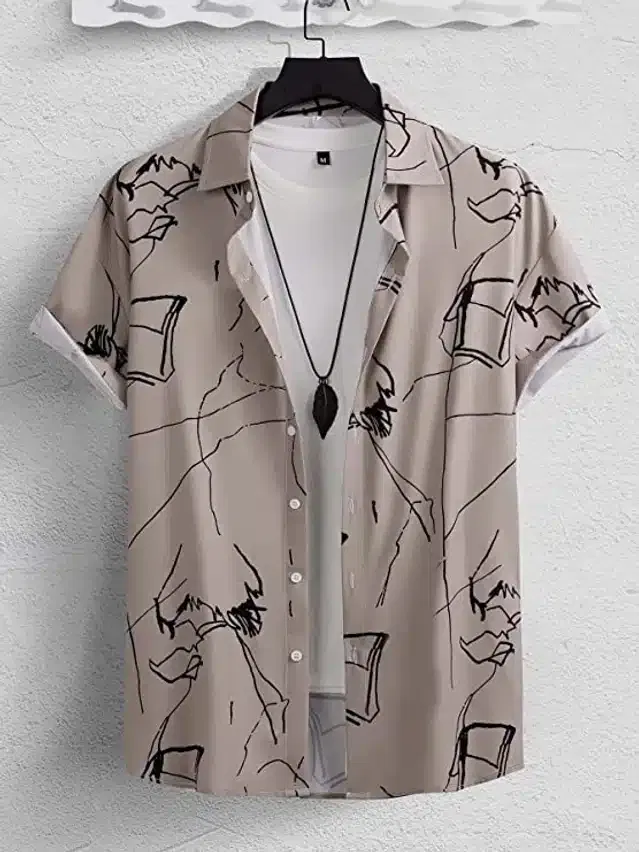 Shirt for Men (Brown, XXL)